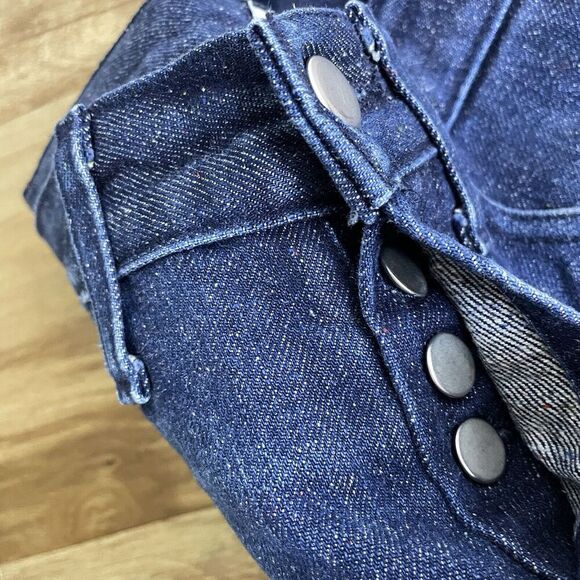 Naked Famous Skinny Guy 28 Mens Selvedge Multicolor Fill Paint Distressed 36" - Picture 15 of 15